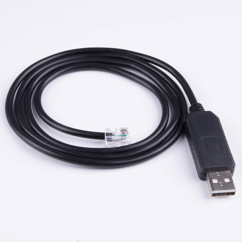 Suamdoen Meade Autostar Telescope Control Cable FT231XS USB to RJ12 6P6C Serial Console Cable for Meade LX200 (300CM, Meade LX200) - Image 1